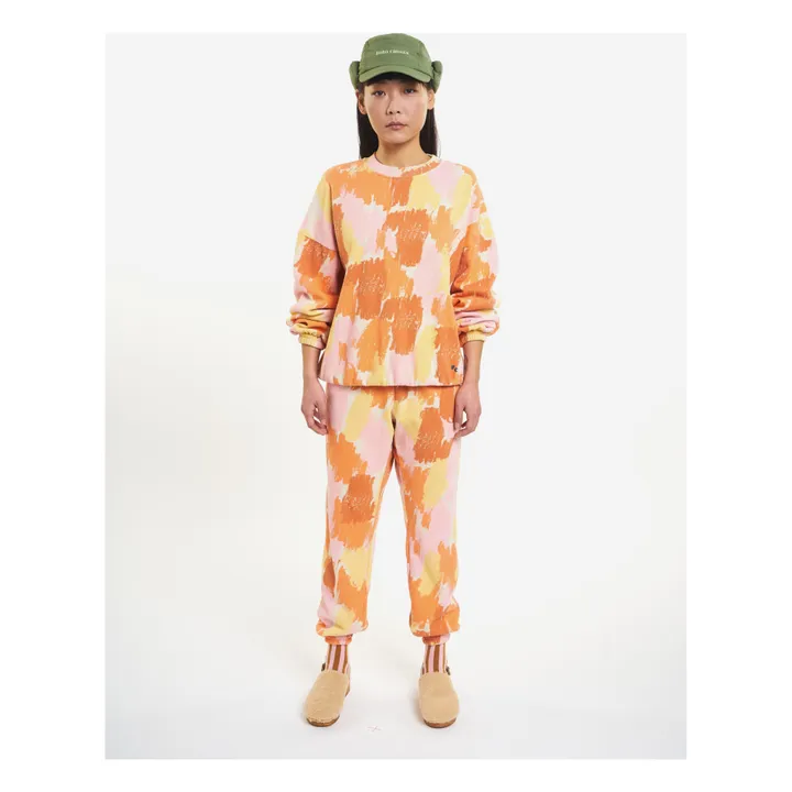 Camiseta Oversize de algodón orgánico Camouflage - Colección Mujer  | Naranja- Imagen del producto n°1