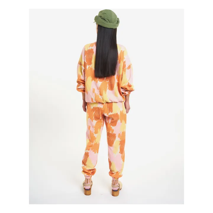 Camiseta Oversize de algodón orgánico Camouflage - Colección Mujer  | Naranja- Imagen del producto n°2