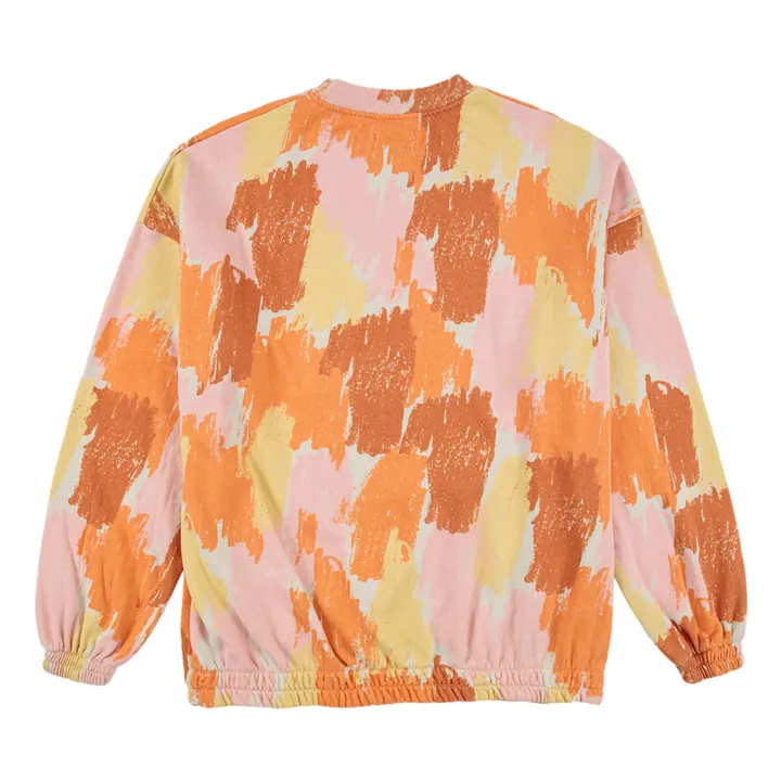 Camiseta Oversize de algodón orgánico Camouflage - Colección Mujer  | Naranja- Imagen del producto n°4