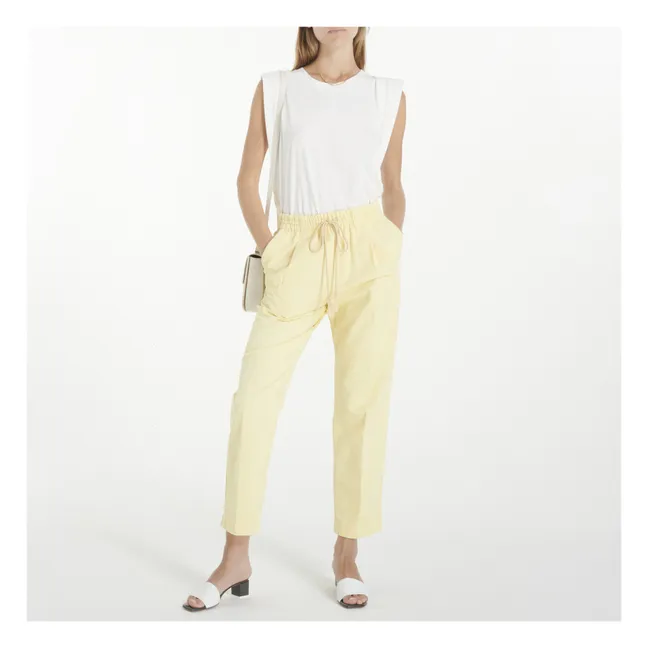 Pantalon Jogger Twill de Coton | Vanille