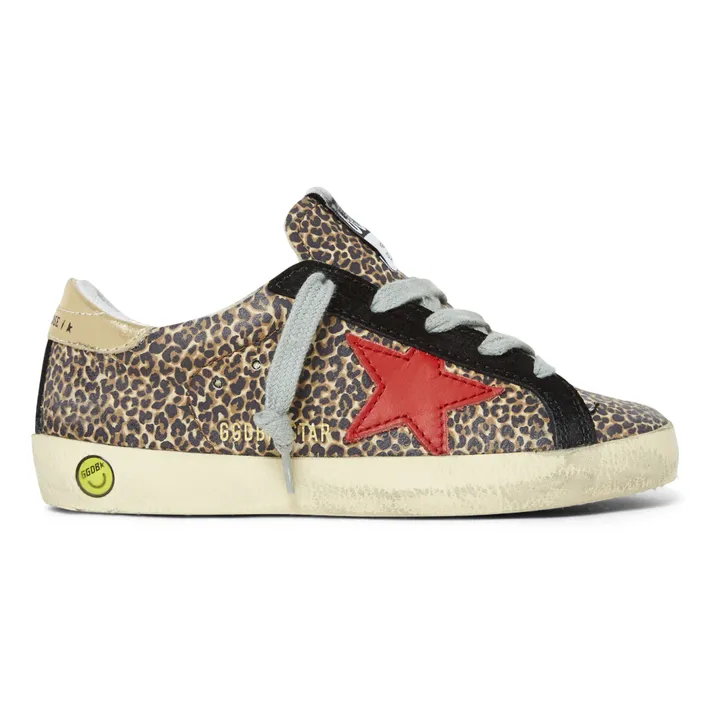 Super-Star Leopard Print Sneakers | Brown- Product image n°0