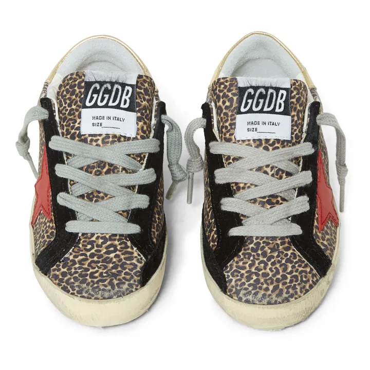 Super-Star Leopard Print Sneakers | Brown- Product image n°3