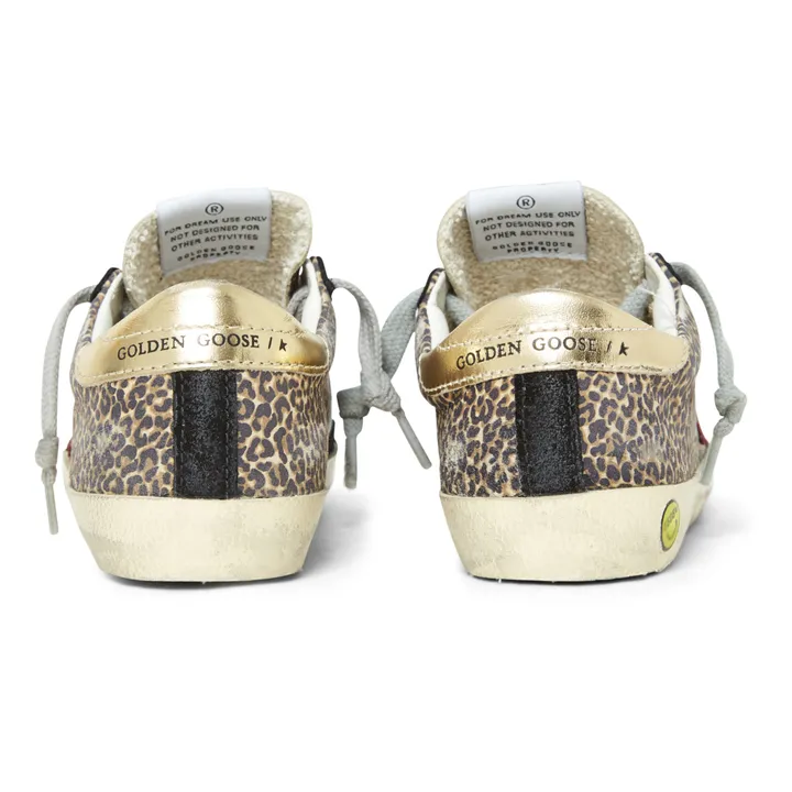 Super-Star Leopard Print Sneakers | Brown- Product image n°4