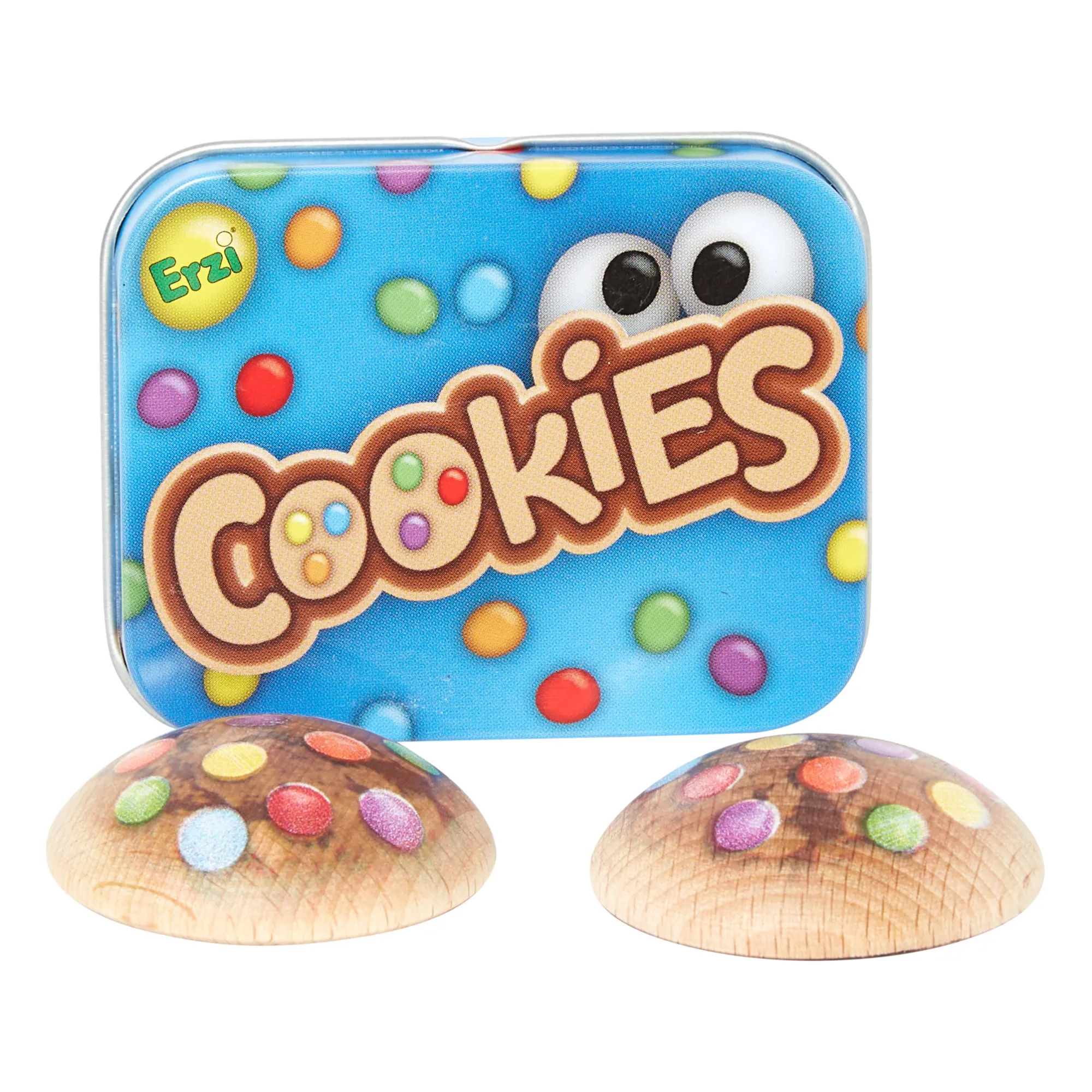 Erzi Multicoloured Cookie Tin - Set Of 2