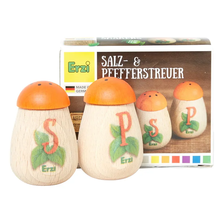Salière et poivrier à jouer en bois- Image produit n°2