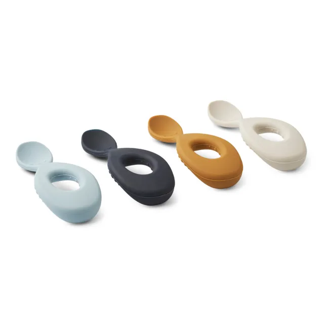 Liva Silicone Spoons - Set of 4 | Blue