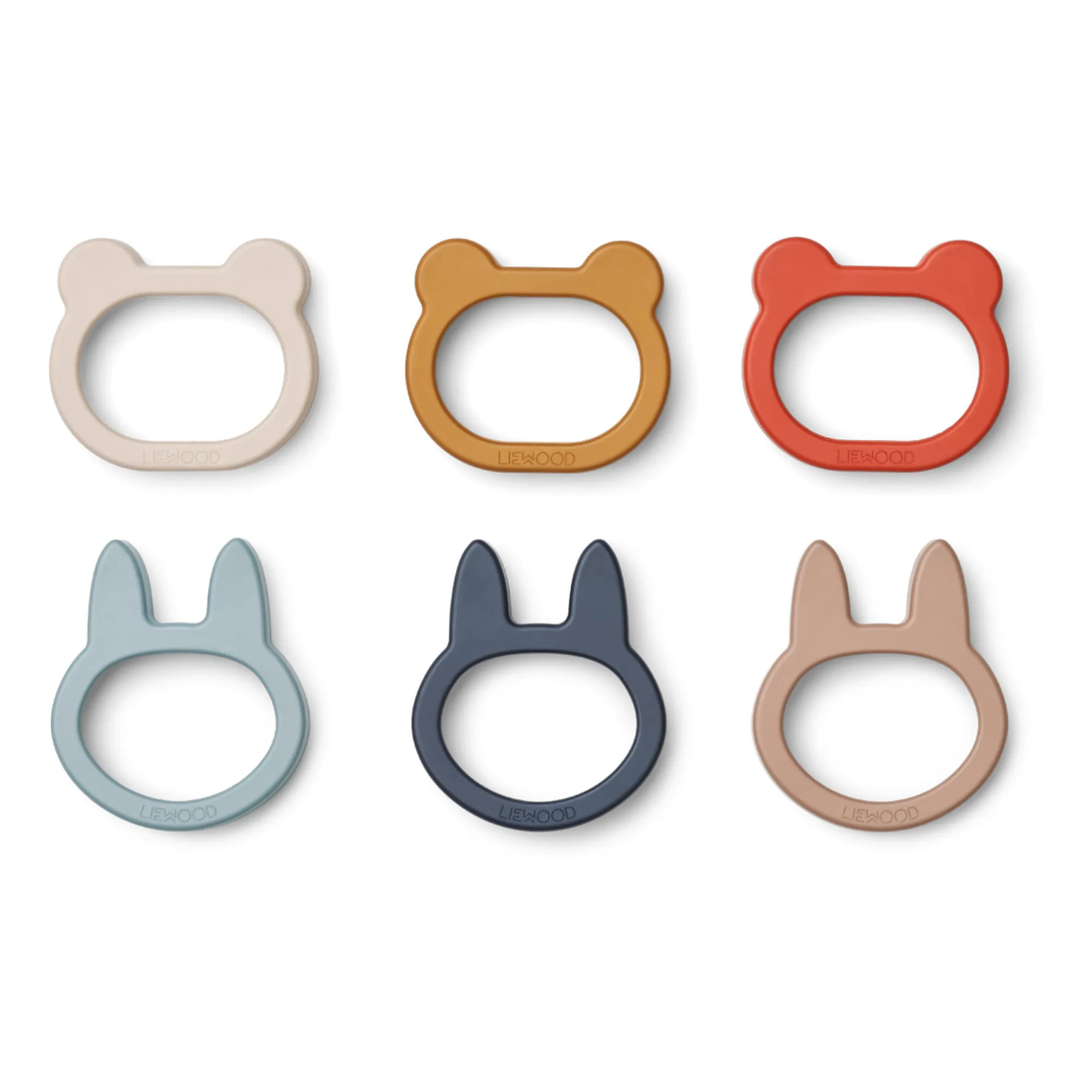Liewood Multicoloured Svend Silicone Cookie Cutters