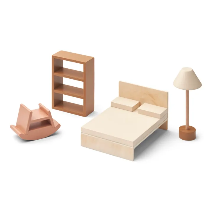 Dormitorio de la casa de muñecas | Rosa- Imagen del producto n°0