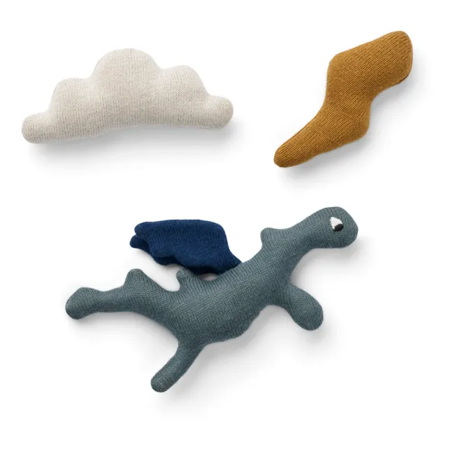 Sonaglio, modello: Carson, in cotone biologico - Set da 3