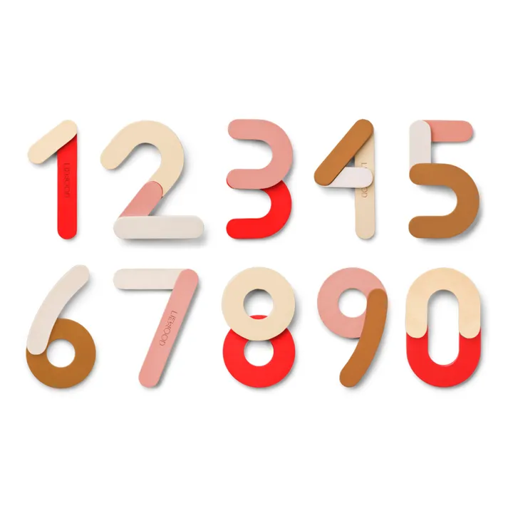Numeri magnetici Jota | Rosso- Immagine del prodotto n°0