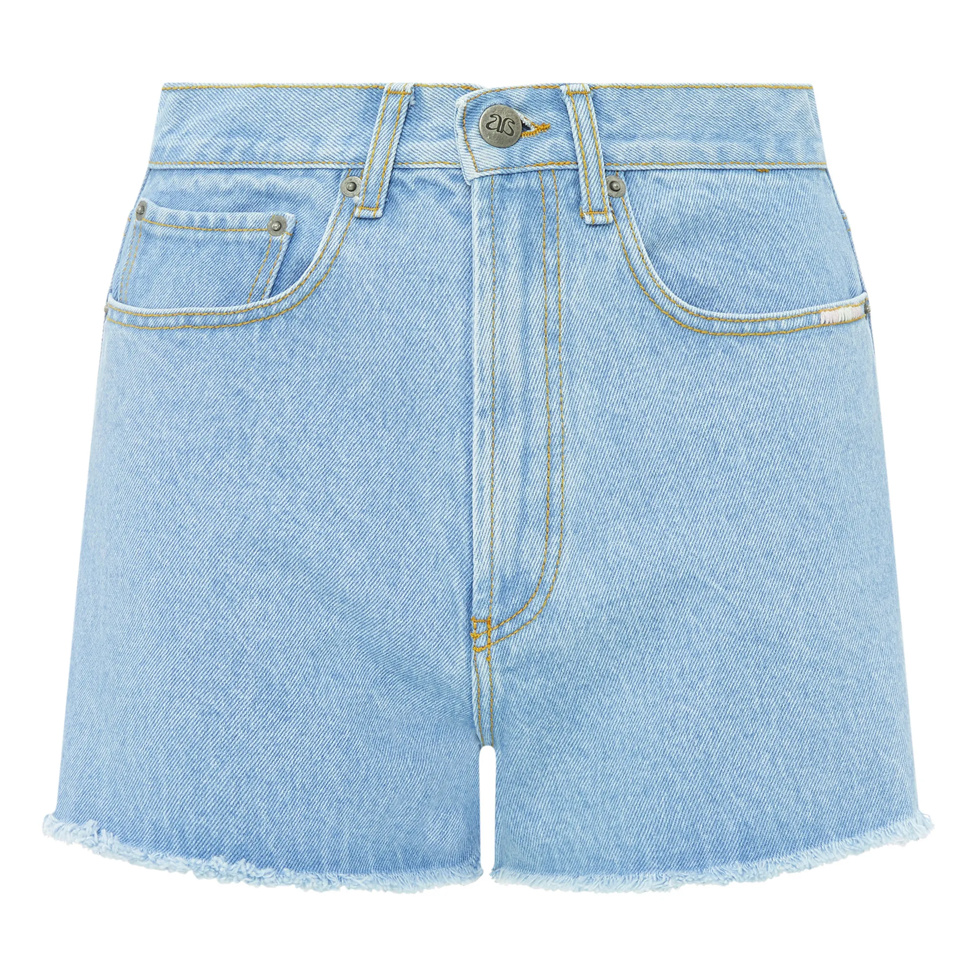 Alma Deia Denim Bleached Denim Shorts