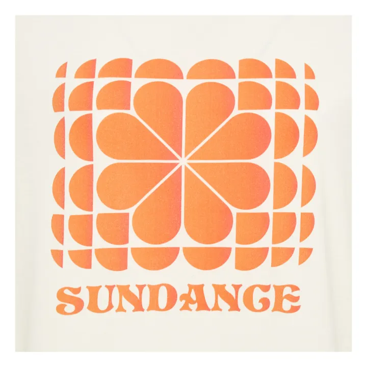 T-Shirt Rosa Imprimé Sundance - Coton Bio | Blanc cassé- Image produit n°1