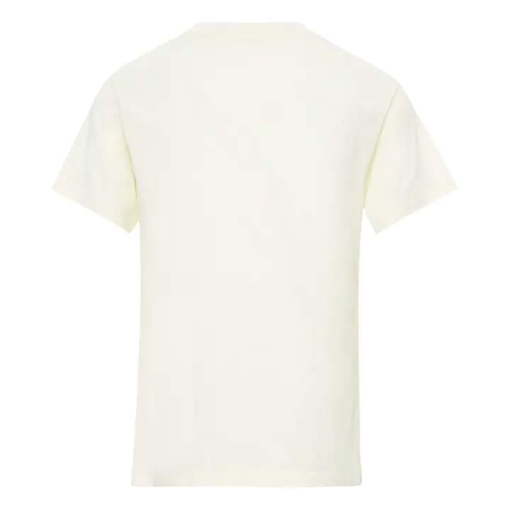 T-Shirt Rosa Imprimé Sundance - Coton Bio | Blanc cassé- Image produit n°2