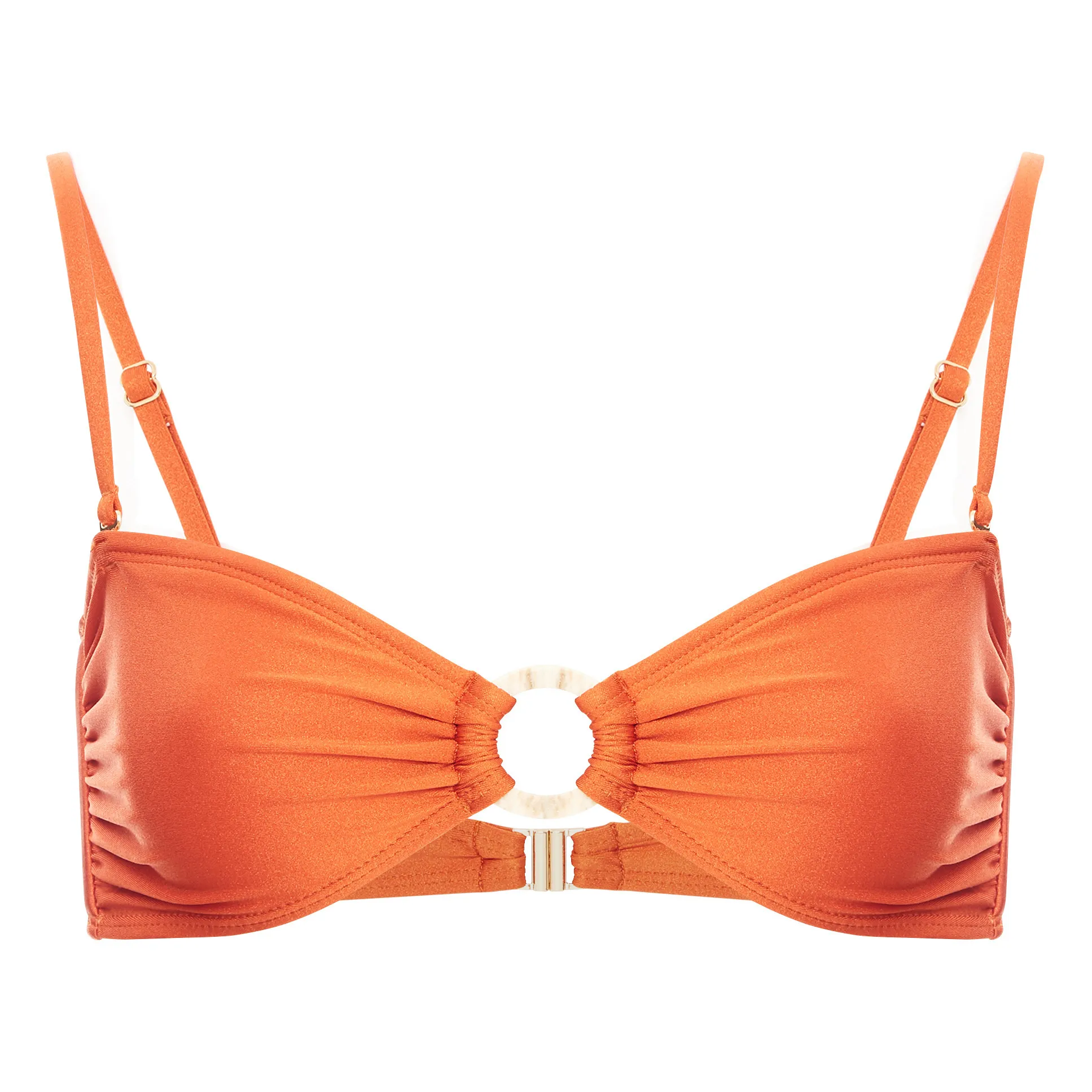 Alma Deia Rust Anna T Strapless Bikini Top