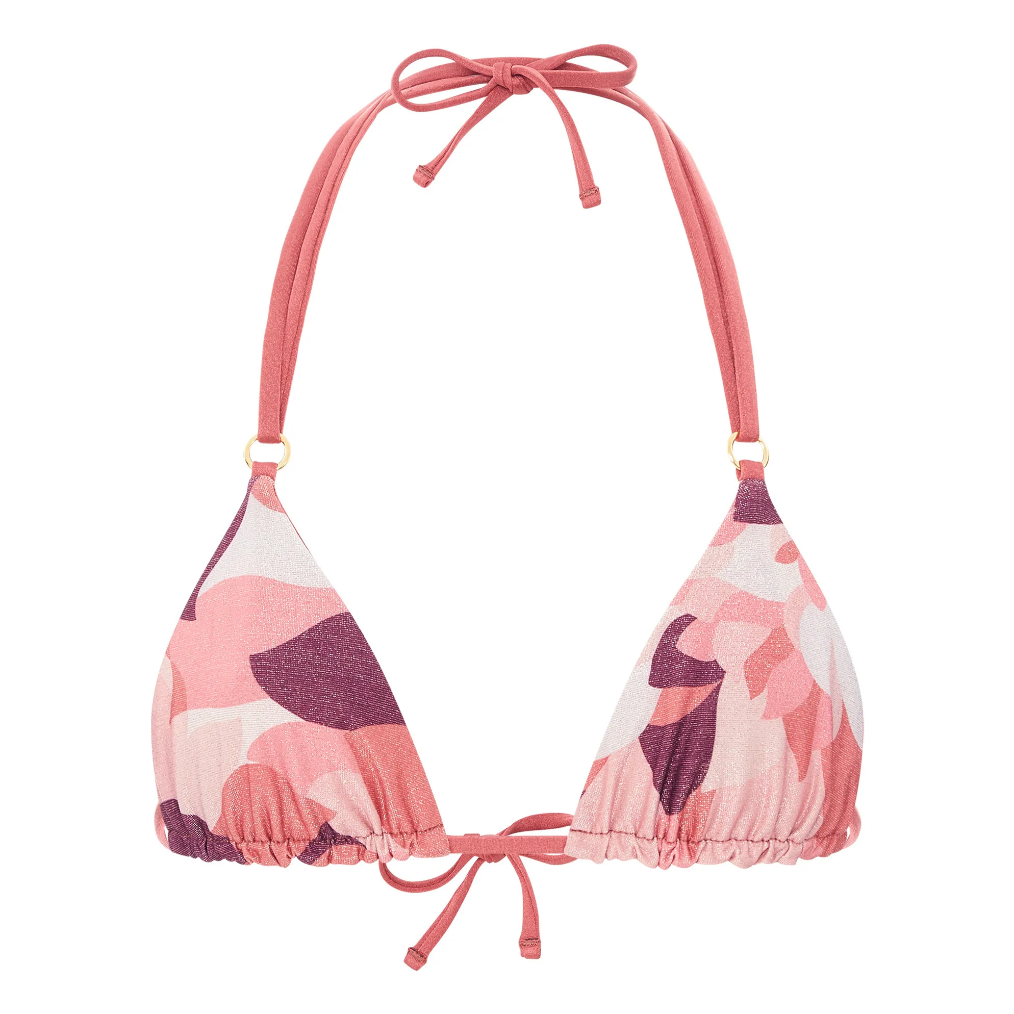 Alma Deia Pink Fanny T Reversible Triangle Bikini Top