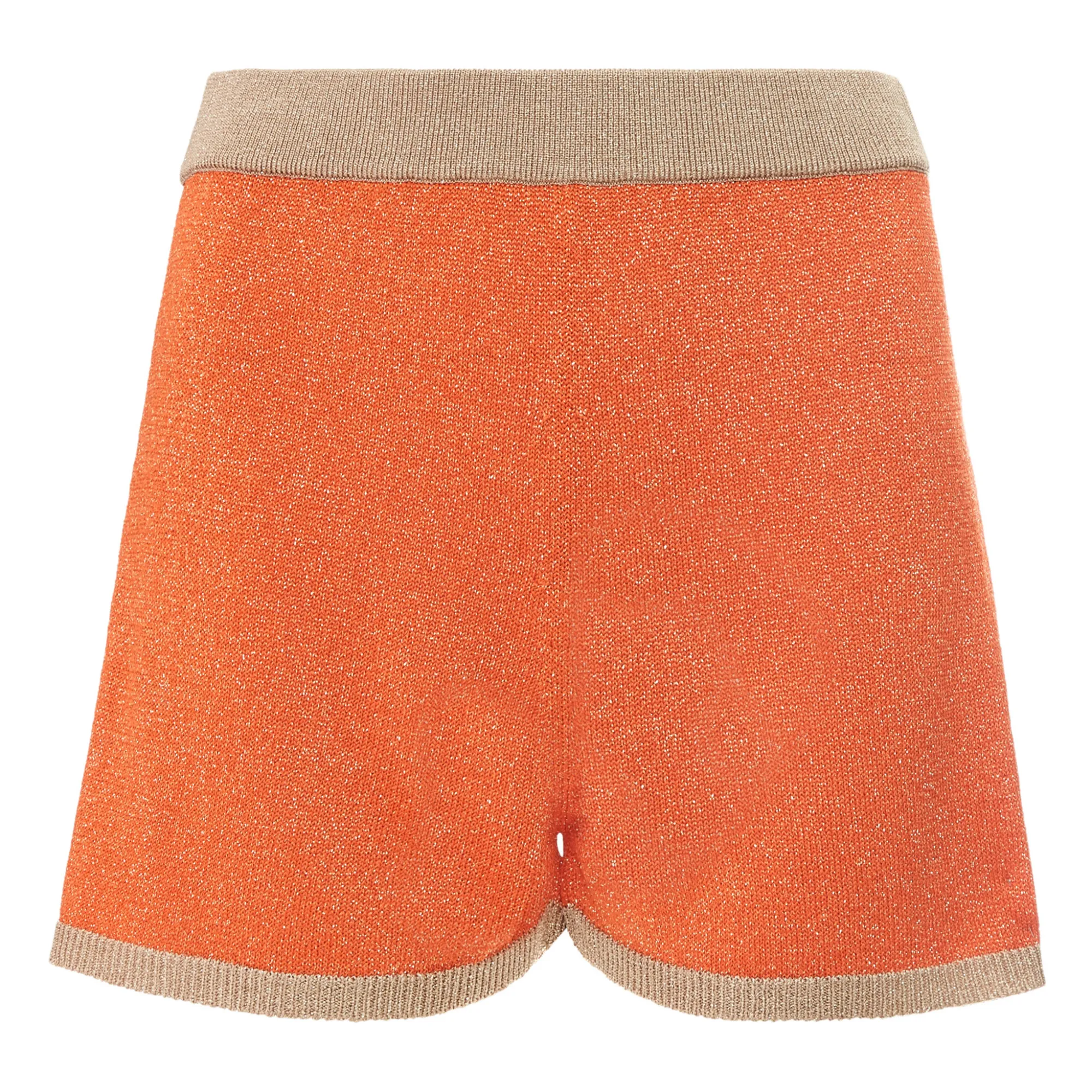 Alma Deia Mandarin Lurex Knit Shorts
