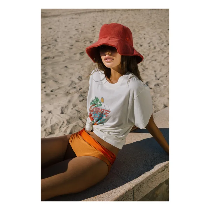 Organic Cotton Terry Cloth Bucket Hat | Rust- Product image n°0