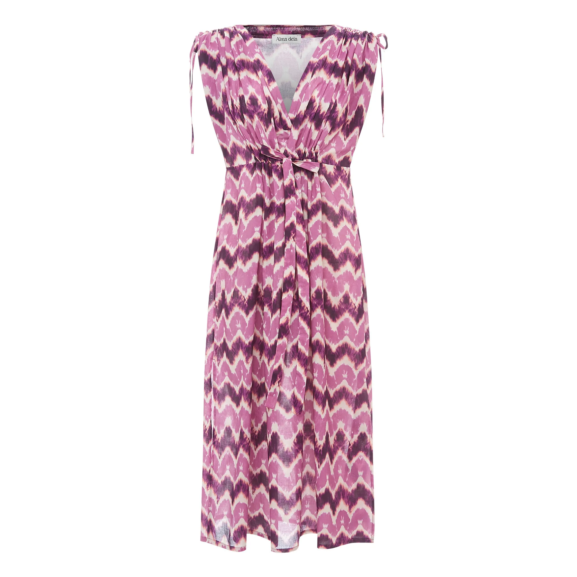 Alma Deia Fuchsia Maia Adjustable Kaftan Dress