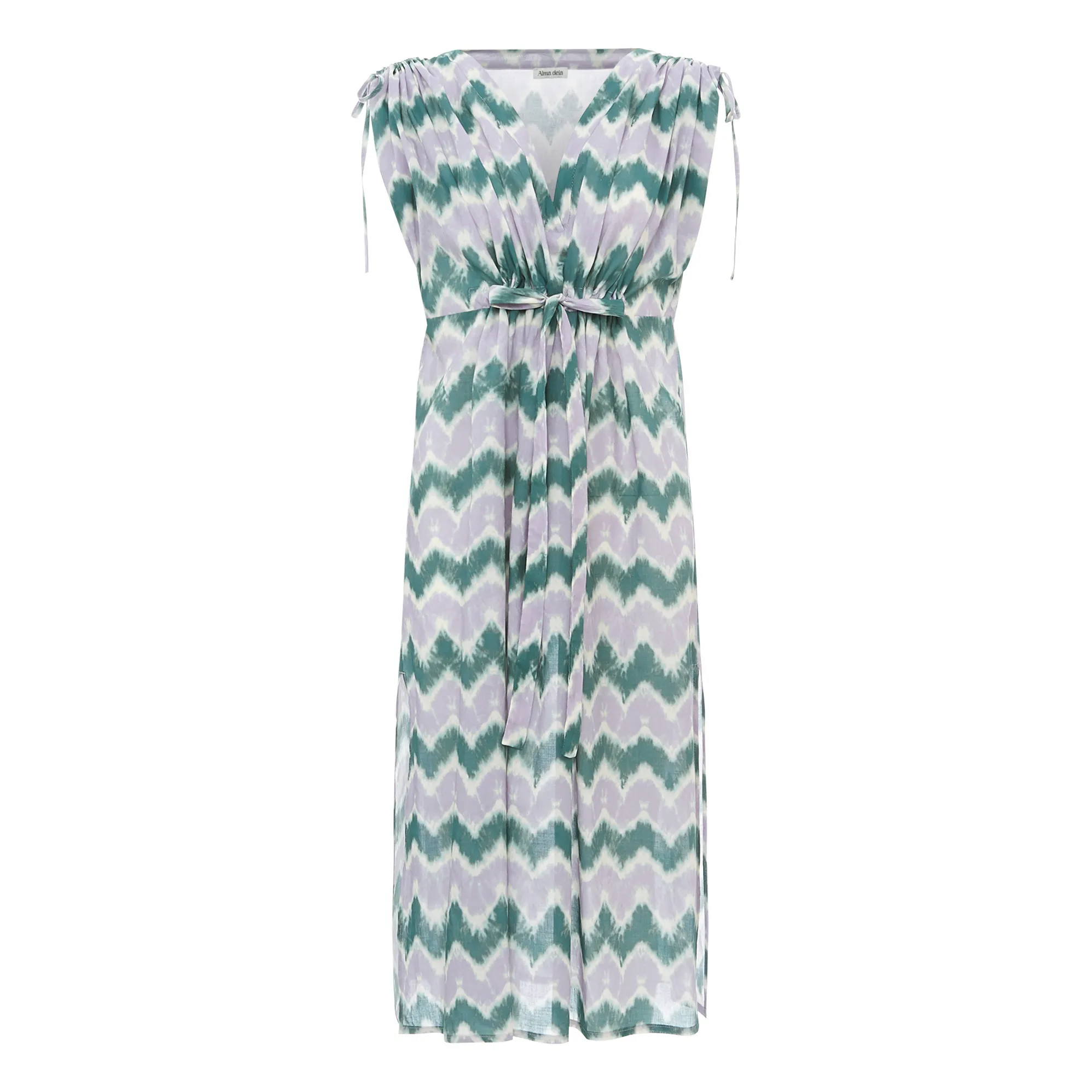 Alma Deia Emerald Green Maia Adjustable Kaftan Dress