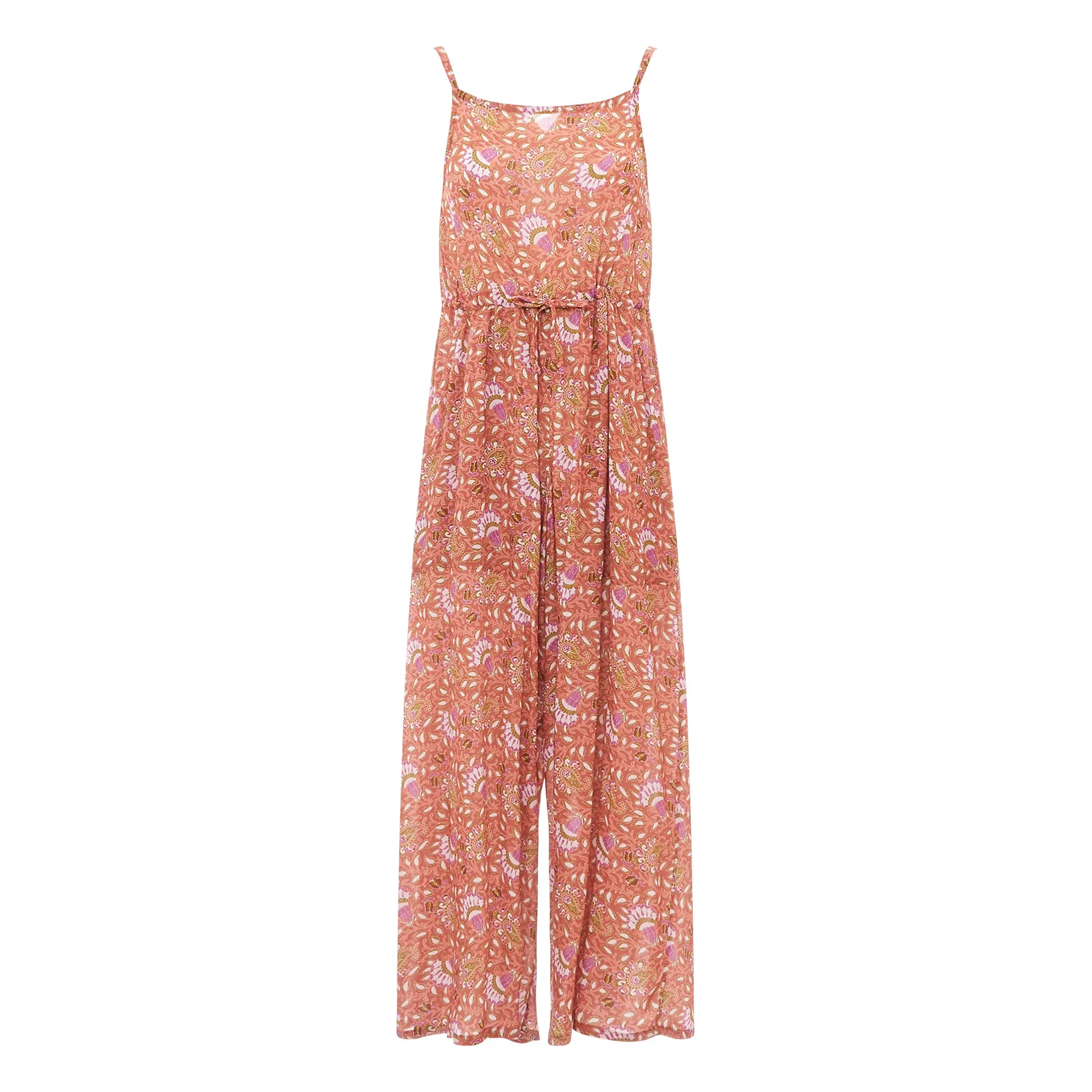 Alma Deia Terracotta Alice Flowy Jumpsuit