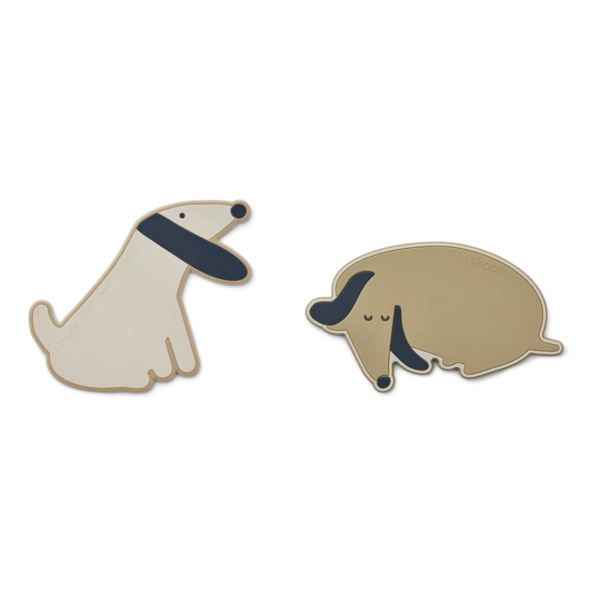 Liewood Beige Gia Silicone Teething Rings - Set Of 2