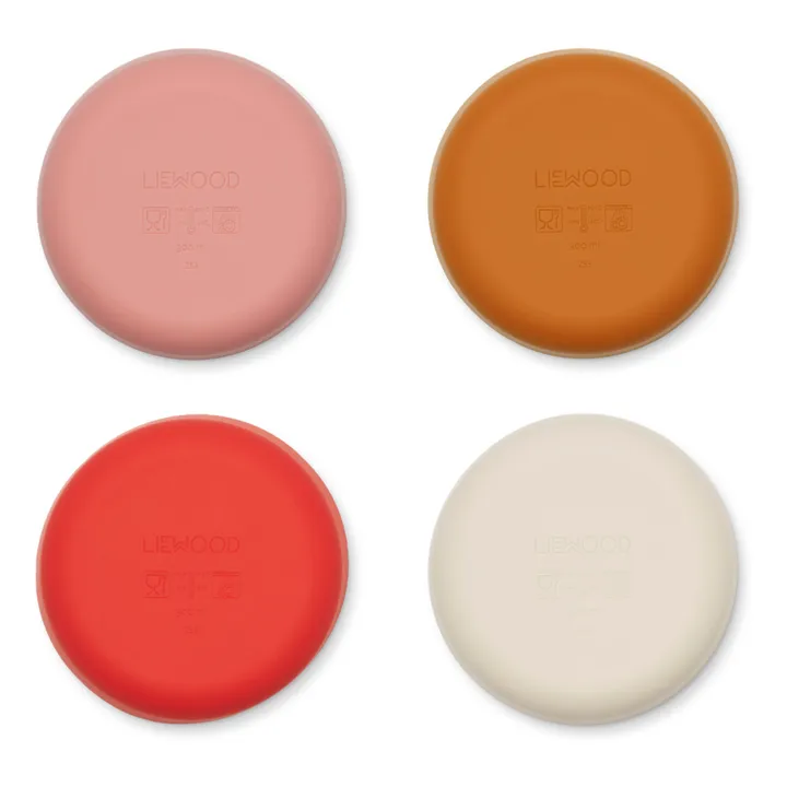 Ciotole in silicone Iggy - Set di 4 | Rosso- Immagine del prodotto n°2