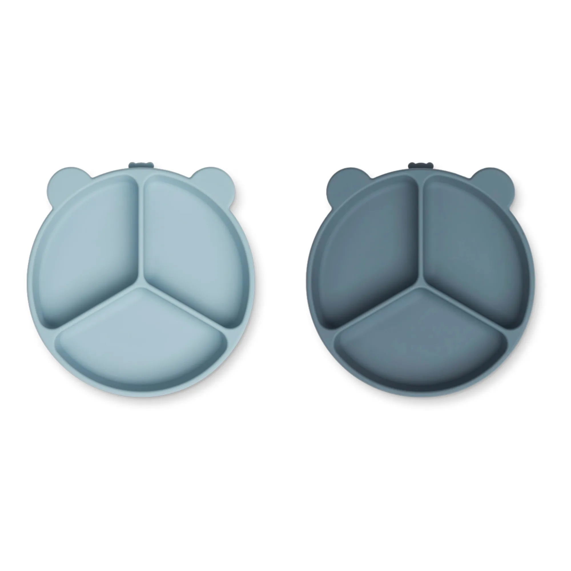 Liewood Blue Stacy Non-Slip Plates - Set Of 2