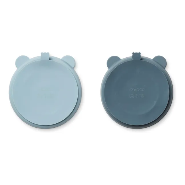 Piatti antiscivolo Stacy - set di 2 | Blu
