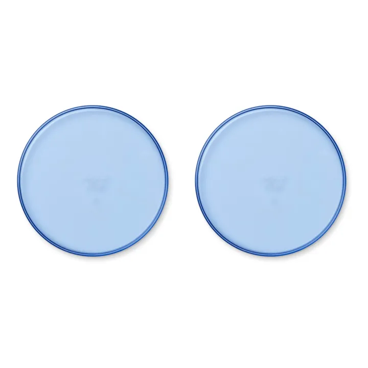 Assiettes Uma en tritan-set de 2 | Bleu- Image produit n°0
