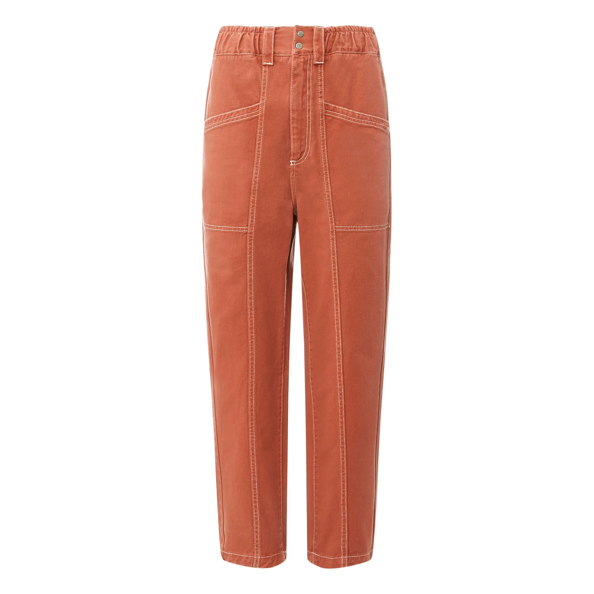 Alma Deia Bronze Paper Bag Trousers