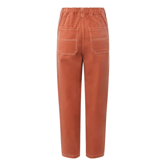 Pantalon Paper Bag - Mary | Bronze