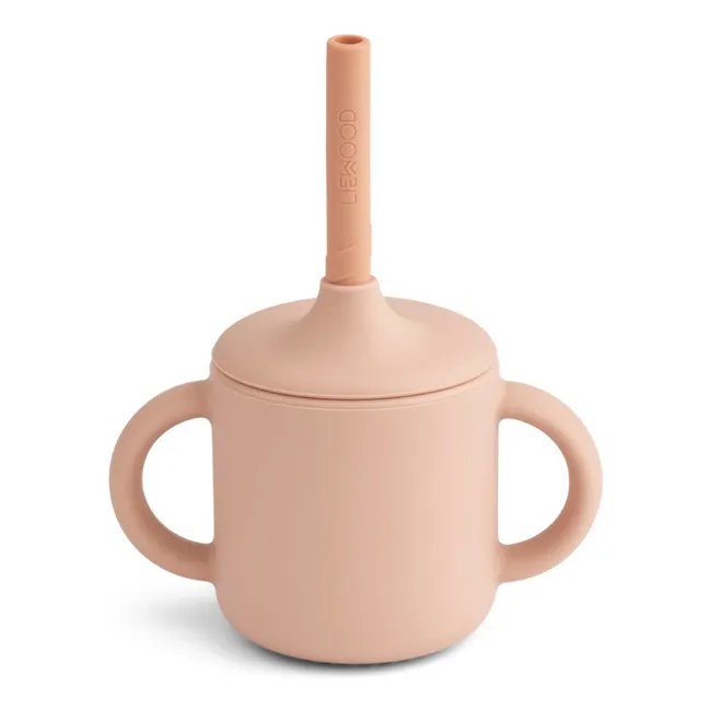 Cameron Silicone Learning Cup and Straw | Pink