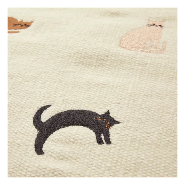 Bent Wool and Cotton Rug | Nude