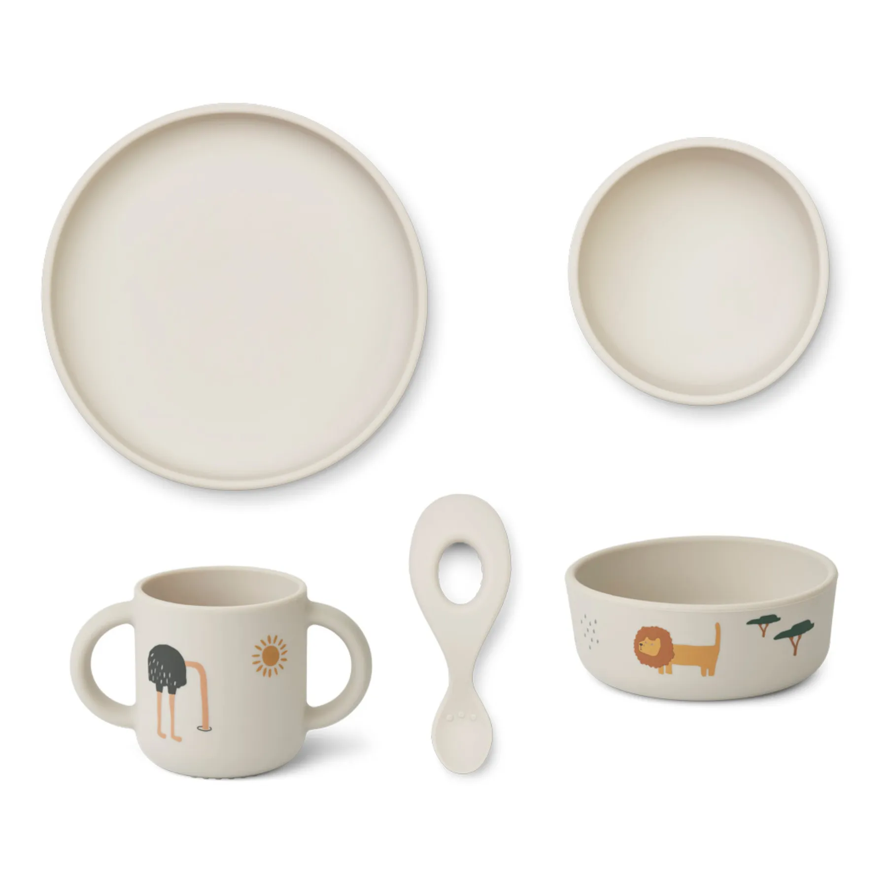 Liewood - Set vaisselle Vivi en silicone - Set de 4 (Liewood) - Couverture