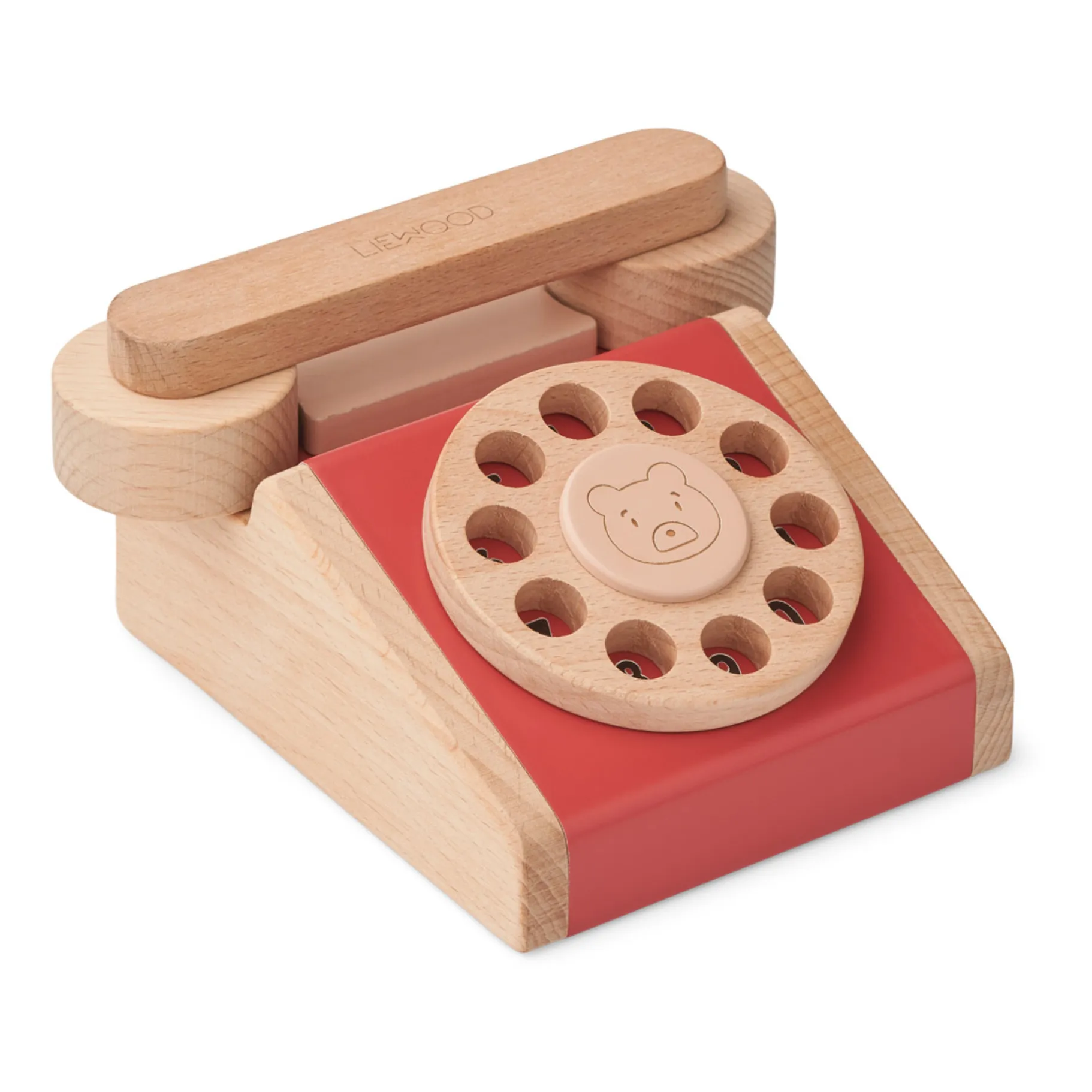 Liewood Red Selma Classic Wooden Telephone