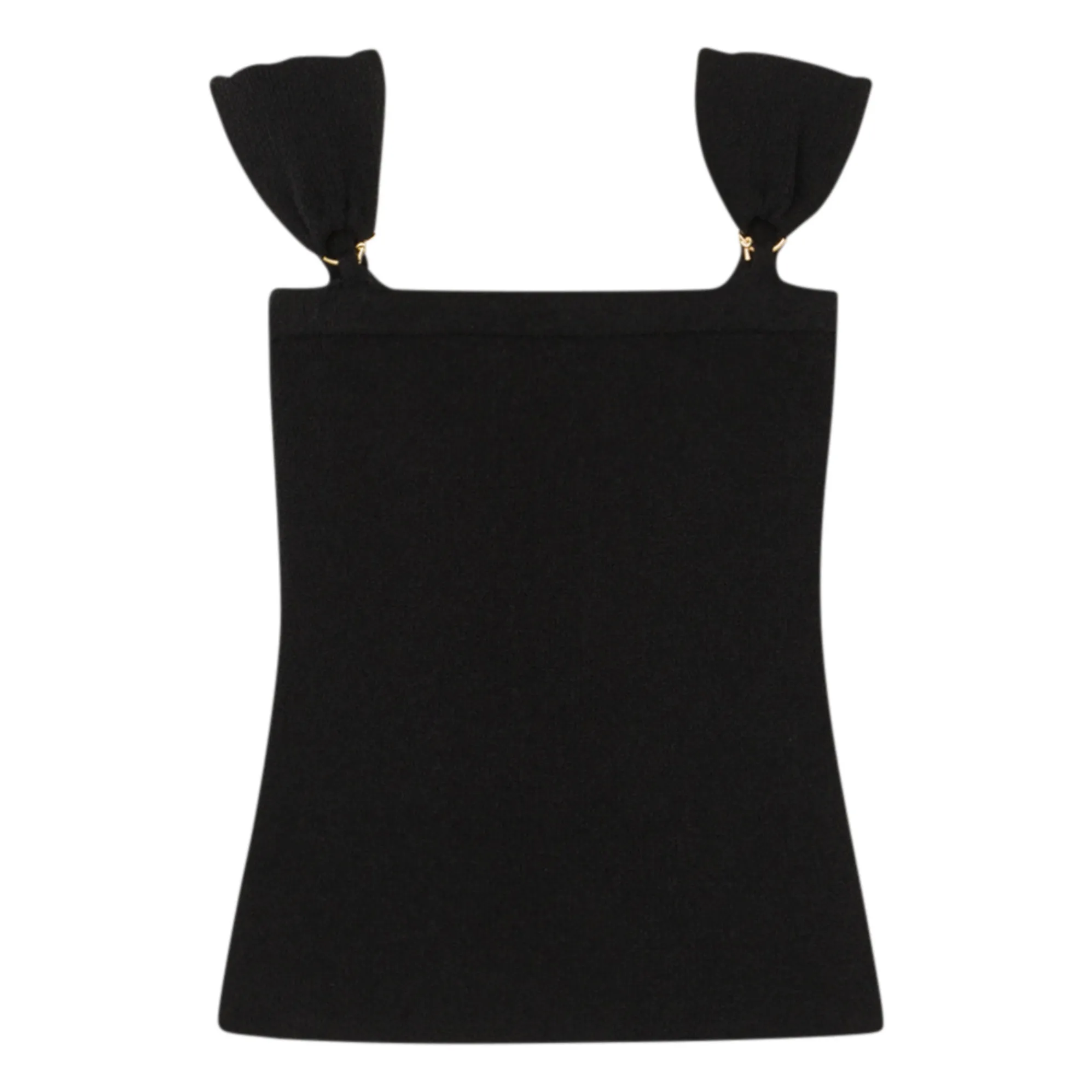 Nanushka Black Faya Organic Cotton Top