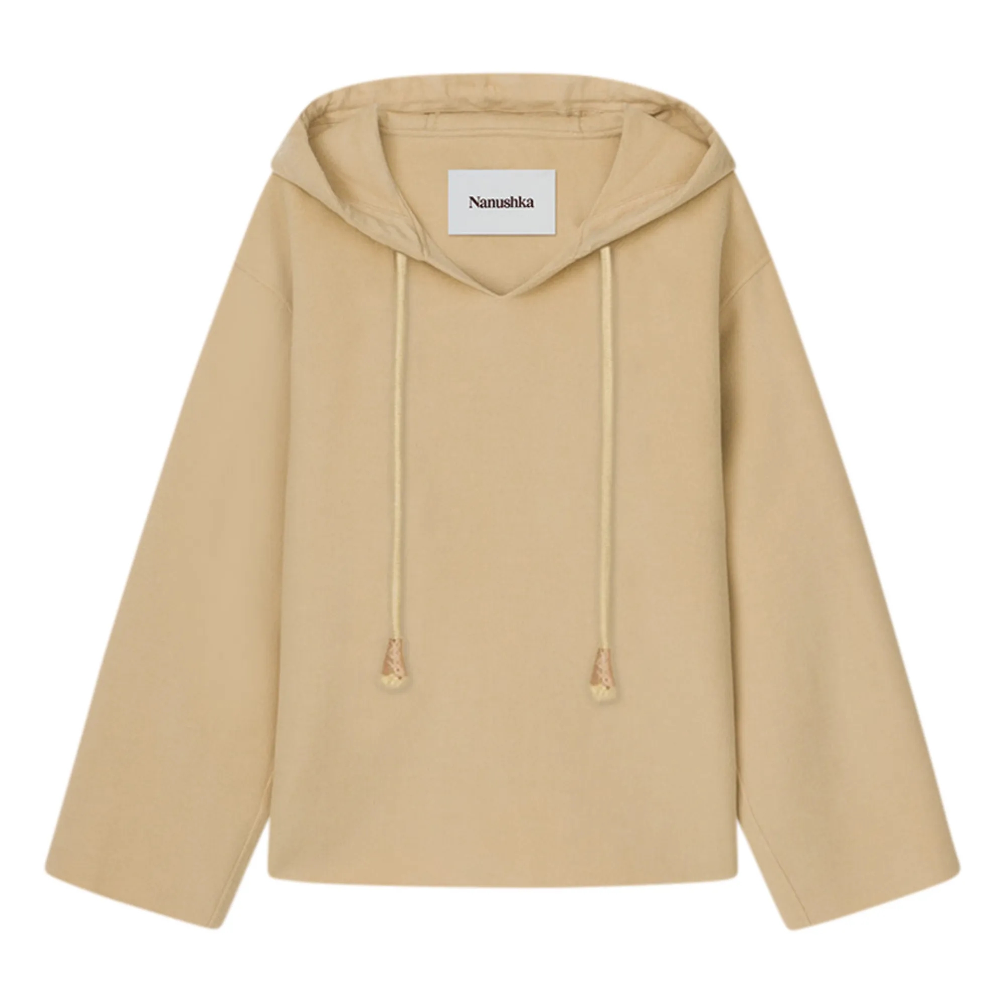 Nanushka Cream Moshe Two-Face Wool Jacket