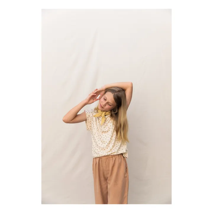 Organic Cotton Bee T-shirt | Beige- Product image n°2