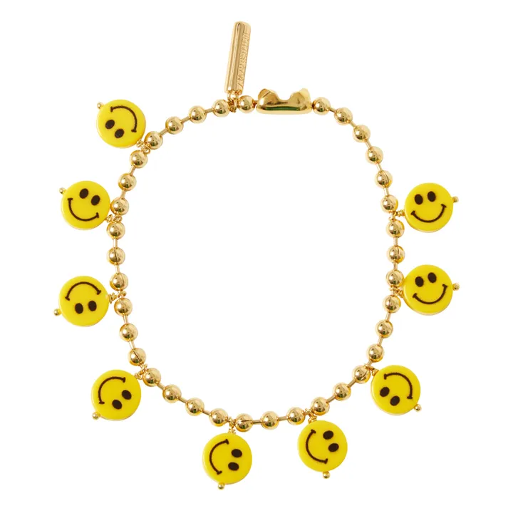 Bracelet de Cheville Smiley | Doré- Image produit n°0