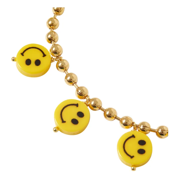 Bracelet de Cheville Smiley | Doré- Image produit n°2