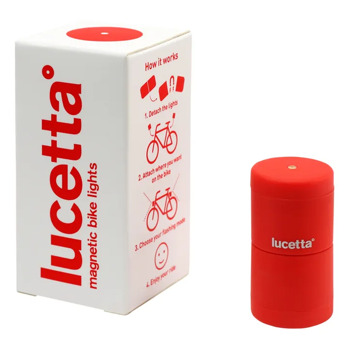 Luz magnética para bicicletas Lucetta | Rojo- Imagen del producto n°0