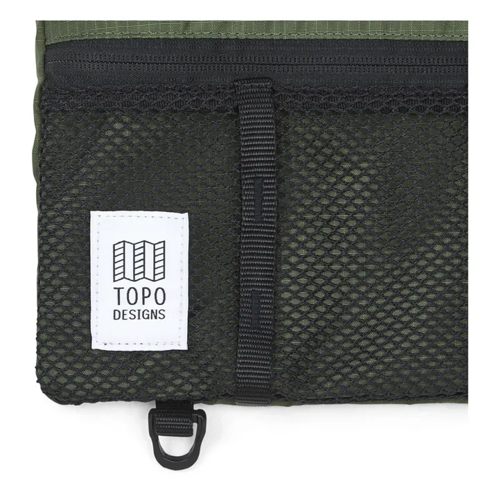Recycled Nylon Shoulder Bag | Olive green- Product image n°1