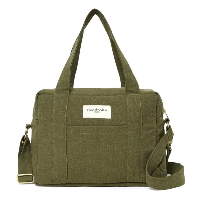 Wickeltasche Mini Darcy aus recycelter Baumwolle | Khaki