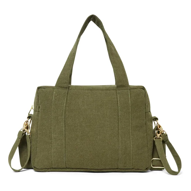 Borsa-fasciatoio, modello: Mini Darcy, in cotone riciclato | Verde militare