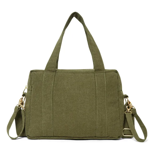 Wickeltasche Mini Darcy aus recycelter Baumwolle | Khaki