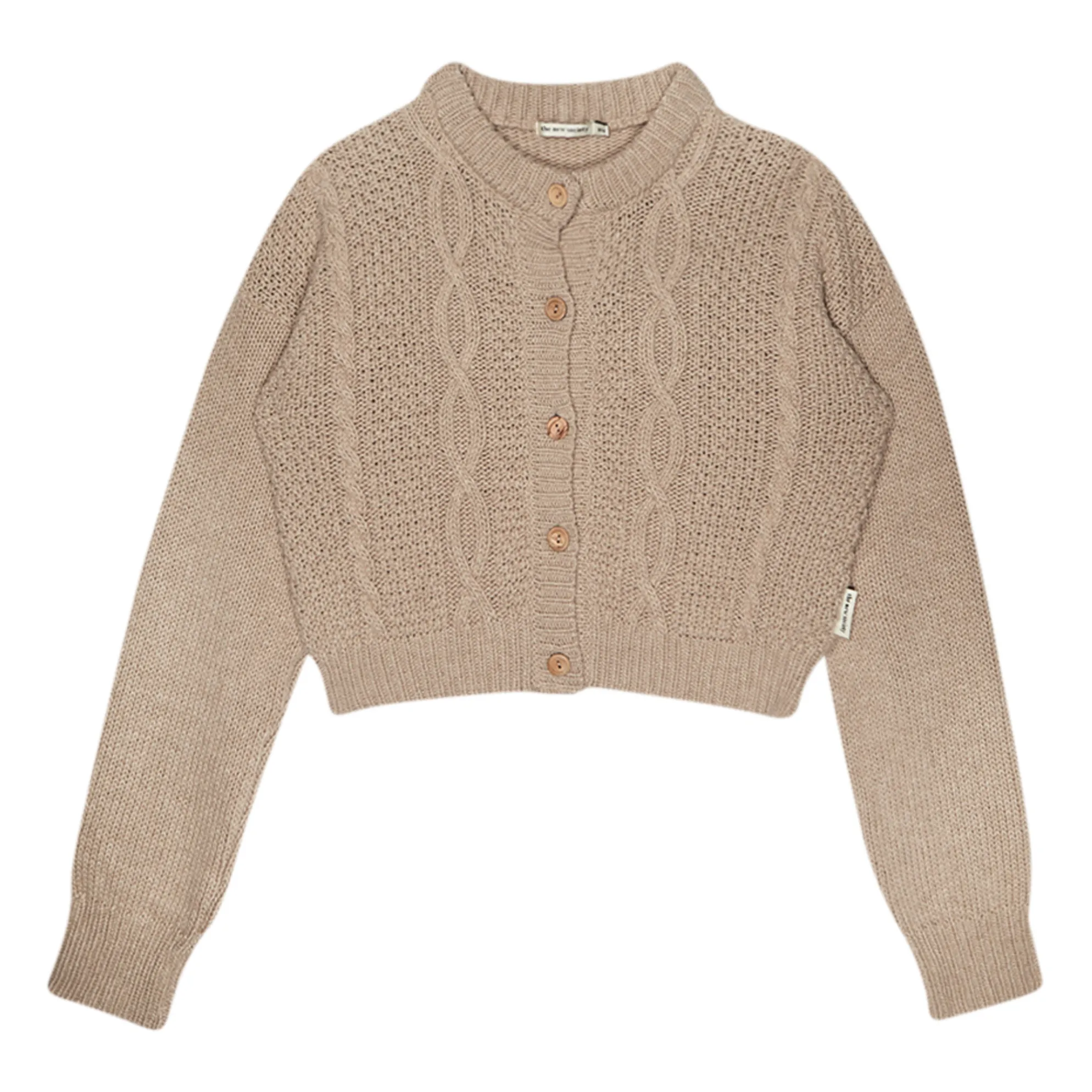 The New Society Beige Enzo Cardigan