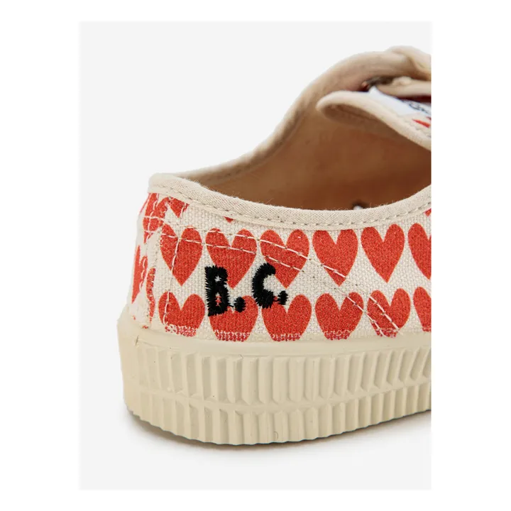 Sneakers mit Klettverschluss Herzen | Rot- Produktbild Nr. 3