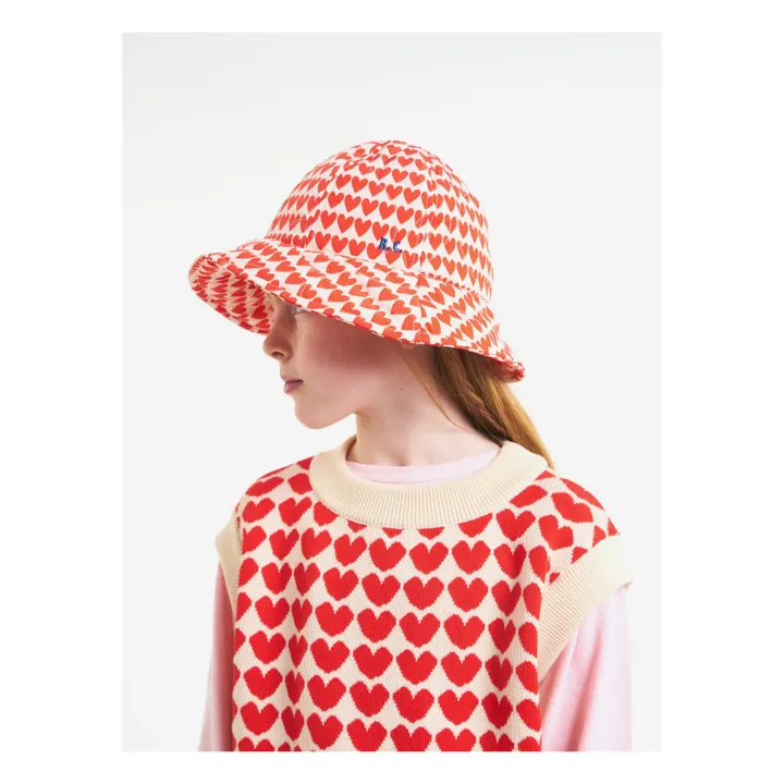 Cappello cuori | Rosso- Immagine del prodotto n°3