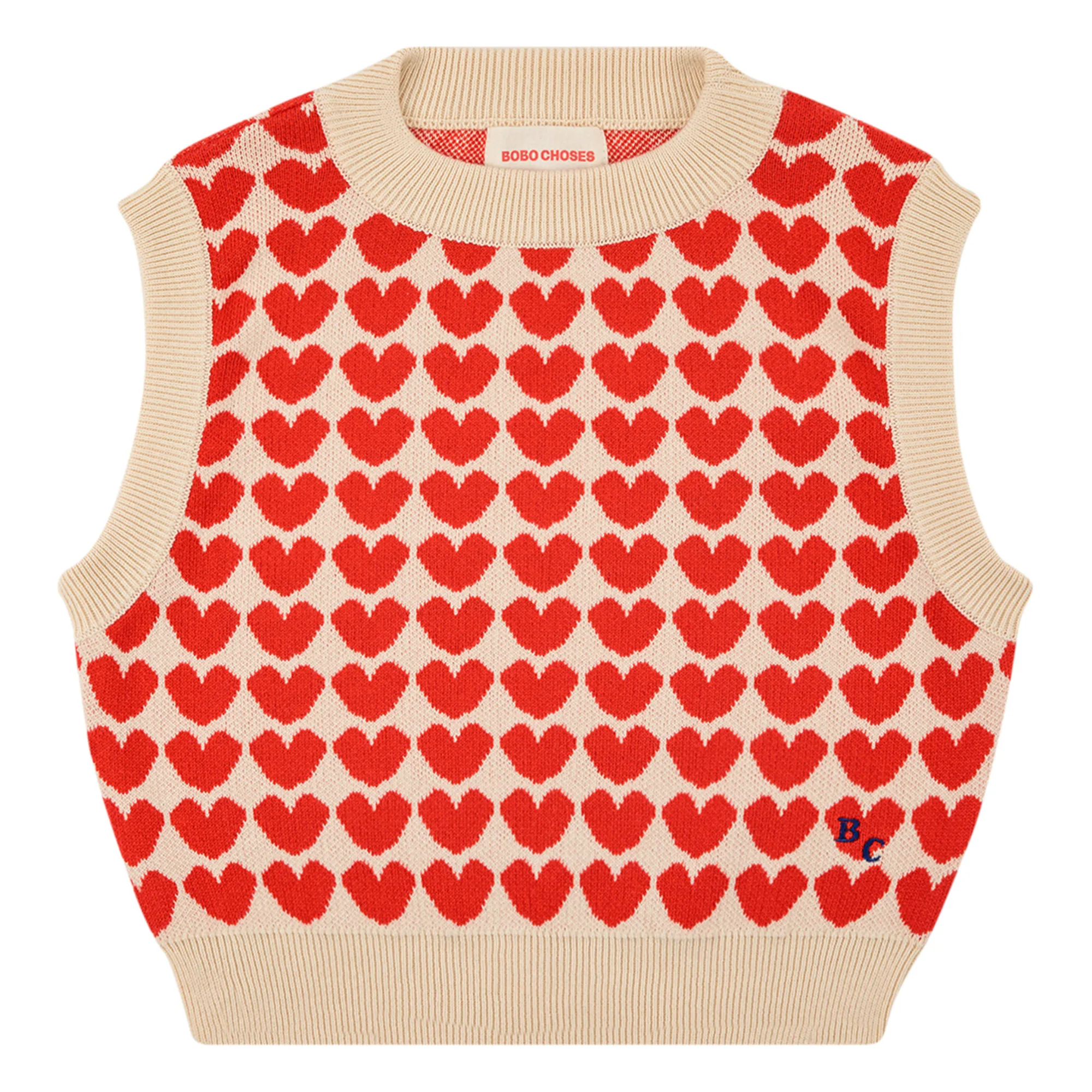 heart knit vest_bobo choses Heart Vest | PATTERN - Etsy