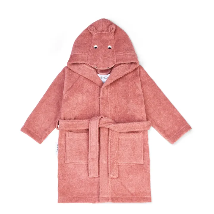 Lily Organic Terry Cloth Bathrobe | Red- Product image n°0